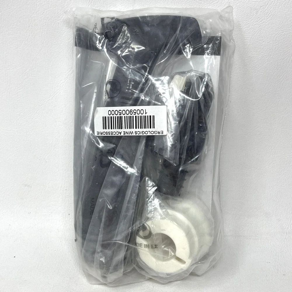 Tupperware Corkscrew and Wine Accessories Set Black White Handle NIP / Open